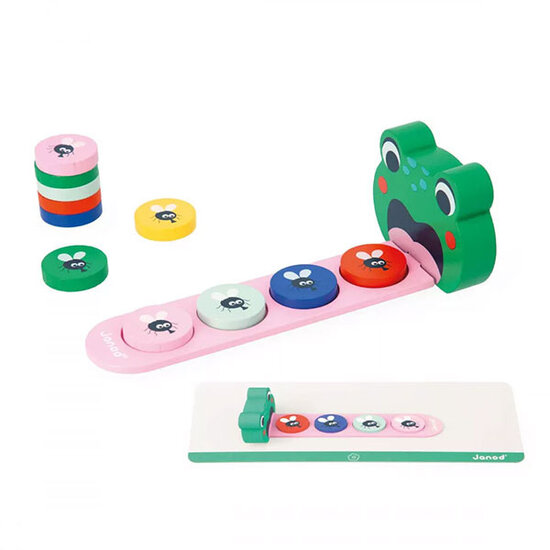 Janod speelgoed Jeu éducatif algorithme La grenouille Janod