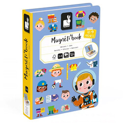 Janod magnetibook Métiers 48pcs 3-8ans