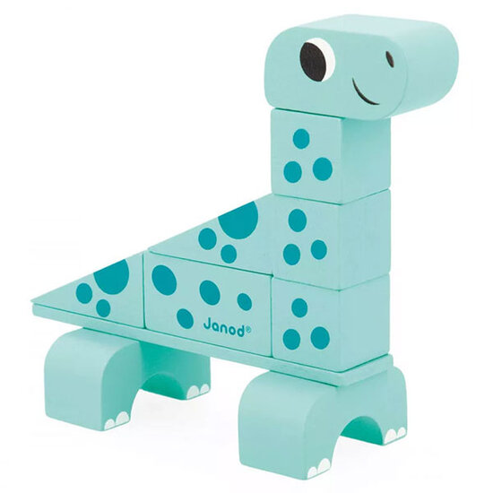 Janod speelgoed Jeu de construction Cubikosaurus Janod +2ans