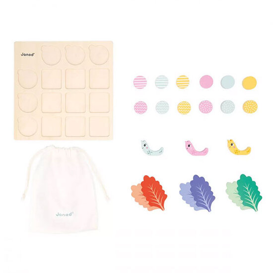 Janod speelgoed Jeu éducatif tableau à double entrée escargots