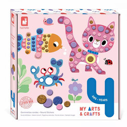 Coffret créatif gommettes rondes Janod