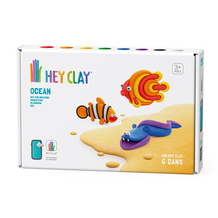 Pâte à modeler Hey Clay océan: poisson-clown, discus, anguille