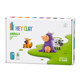 Pâte à modeler Hey Clay animaux de la ferme: vache, chien, mouton