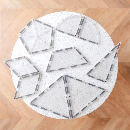 Connetix Tiles Blocs de construction magnétiques Connetix Tiles Clear Shape Expansion Pack 24 pc