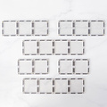 Connetix Tiles Blocs de construction magnétiques Connetix Tiles Clear Rectangle Pack 12 pc