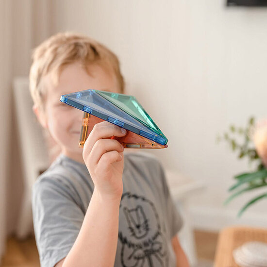 Connetix Tiles Blocs de construction magnétiques Connetix Tiles Pastel Starter Pack 64 pc