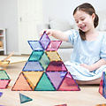 Connetix Tiles Blocs de construction magnétiques Connetix Tiles Pastel Shape Expansion Pack 48 pc