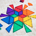 Connetix Tiles Blocs de construction magnétiques Connetix Tiles Rainbow Shape Expansion Pack 36 pc