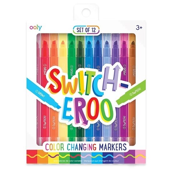Ooly Marqueurs magiques Ooly Switch-Eroo 12 pièces