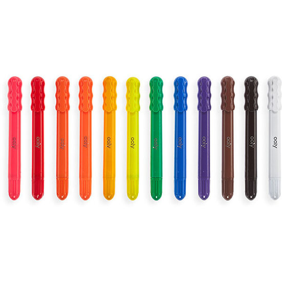 Ooly Crayons de fenêtre Ooly Rainy Dazy 12 pièces