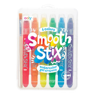 Crayons gel aquarelle Ooly Smooth Stix lot de 6