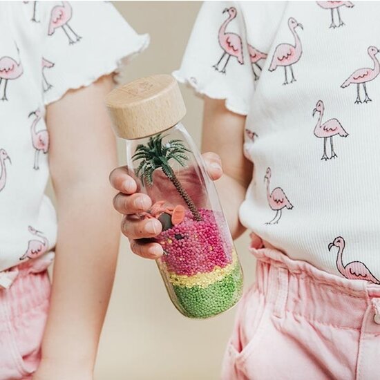 Petit Boum Bouteille sensorielle flamingo Petit Boum
