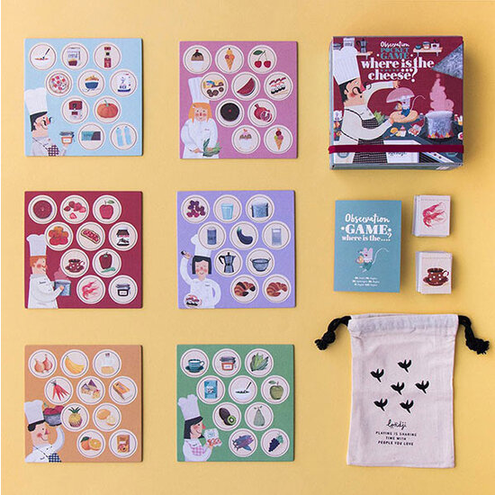 Londji Londji Where is the cheese - jeu de mémoire de poche