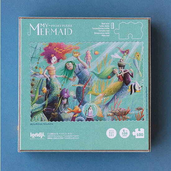 Londji Puzzle de poche My Mermaid 100pcs +6ans - Londji