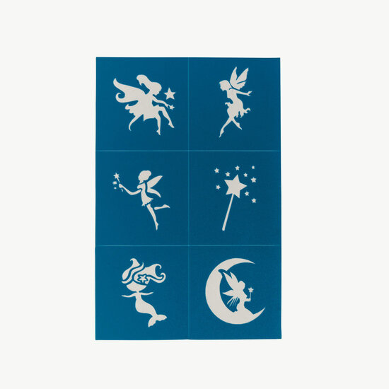 Oh Flossy Oh Flossy Pochoirs adhésifs réutilisables de maquillage et de peinture pour le visage