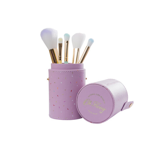 Oh Flossy Oh Flossy Set de pinceaux de maquillage arc-en-ciel 5 pièces