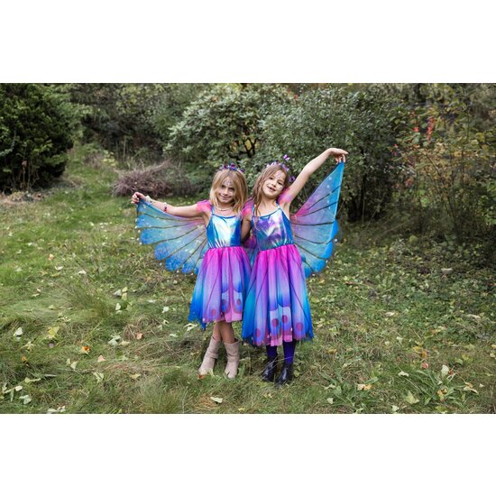 Great Pretenders Great Pretenders - Robe papillon twirl et ailes bleues/violettes