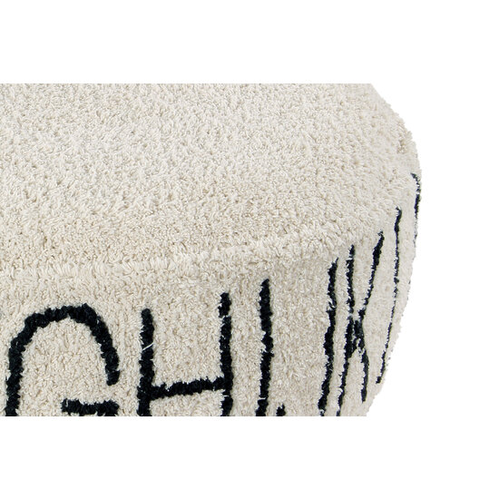 Lorena Canals Lorena Canals - Pouf ABC Naturel - Noir