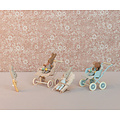 Maileg Poussette Maileg Baby Mouse Rose