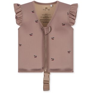 Konges Slojd Neoprene Veste de bain à franges Cherry