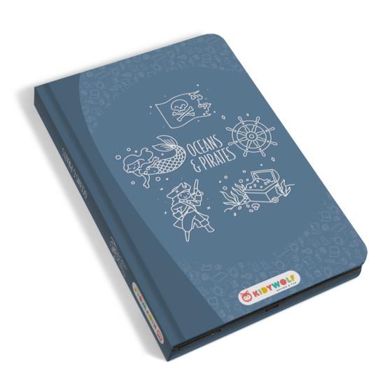 Kidywolf Kidywolf | Kidydraw - Mini tableau à dessin Océan et Pirates