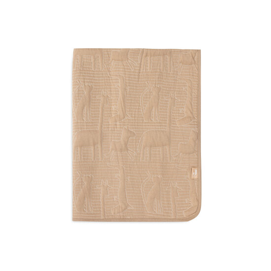 Jollein Jollein Blanket Bedstead 100x150cm Jungle Jambo Biscuit/Oatmeal