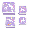 A Little Lovely Company A Little Lovely Company Lunch & Snack Box Set: Unicorn Dreams