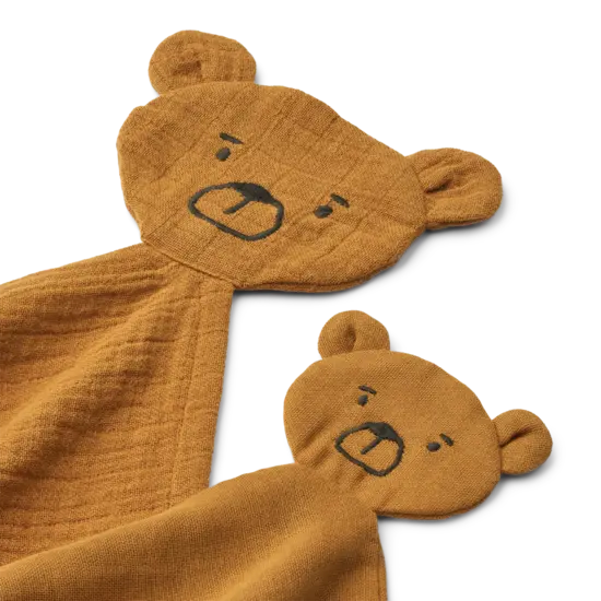 Liewood Liewood  Ayla Bear Cuddle Cloth Set Golden Caramel