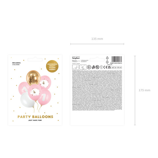 Party Deco Party Deco  Ballons - un an