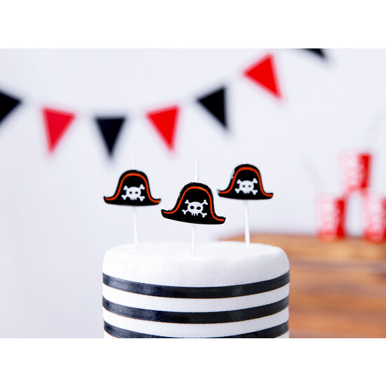 Party Deco Party Deco Bougies d'anniversaire Pirates