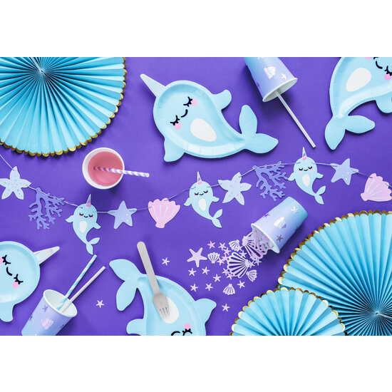 Party Deco Gobelets en papier Party Deco - Narval
