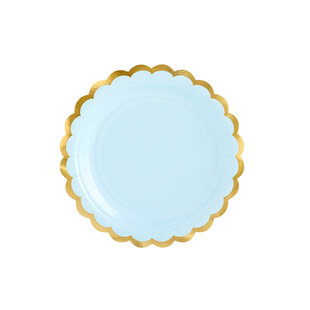 Assiettes Party Deco - Bleu clair