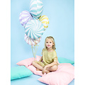 Party Deco Party Deco Foil Balloon - Candy -- bleu clair