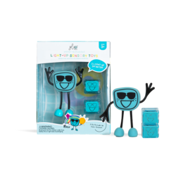 Glo Pals Blair, cubes lumineux, personnages, bleu, plastique, 1+2 pièces