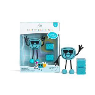 Glo Pals Blair, cubes lumineux, personnages, bleu, plastique, 1+2 pièces