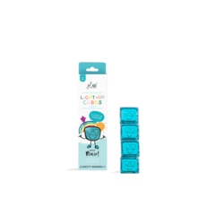 Glo Pals Blair, cubes lumineux, bleu, plastique, 4 pièces