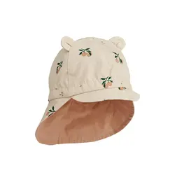 Liewood Gorm Chapeau de soleil réversible avec oreilles Peach Seashell/Pale Tuscany