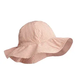 Liewood Amelia Chapeau de soleil à bandes  Tuscany Rose/Creme de la creme