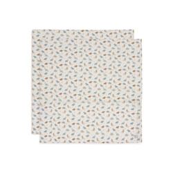Jollein | Chiffon hydrophile Grand 115x115 Miffy Silhouettes Wild Rose (2Pack)