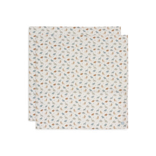 Jollein | Chiffon hydrophile Grand 115x115 Miffy Silhouettes Wild Rose (2Pack)