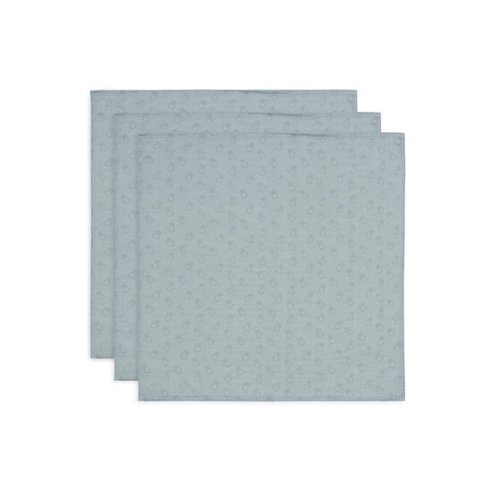 Jollein Jollein | Chiffon hydrophile petit 70x70 Miffy Silhouettes vert mer (3Pack)