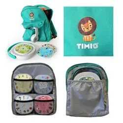 Timio | Sac à dos de rangement Pour le lecteur de musique, les disques et les écouteurs Timio.
