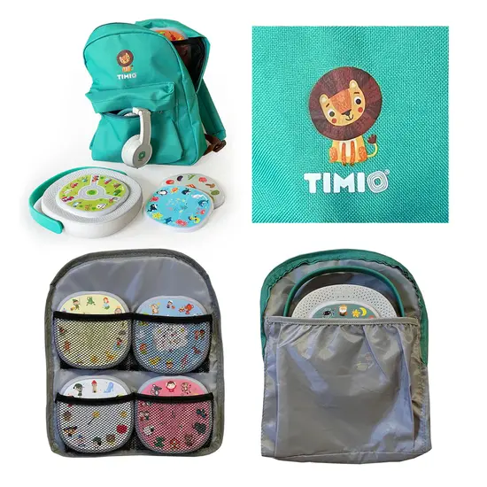 TIMIO Timio | Sac à dos de rangement Pour le lecteur de musique, les disques et les écouteurs Timio.