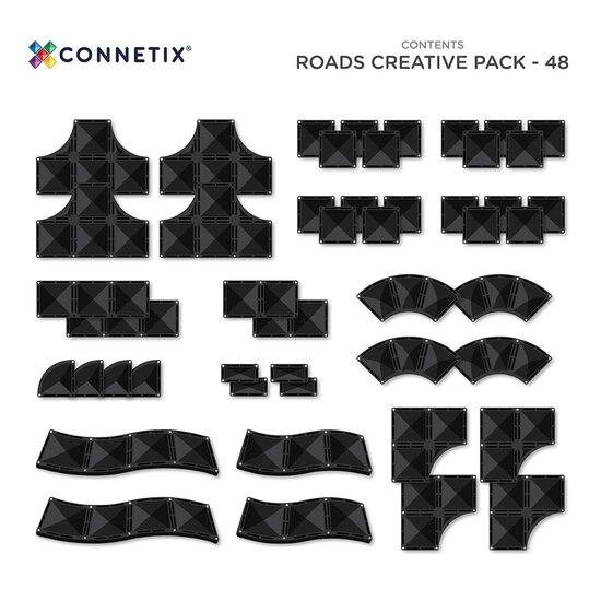 Connetix Tiles Connetix | Creative Roads Pack 48 Pièces