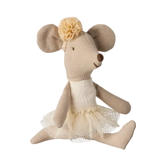 Maileg Maileg | Souris Ballerine Petite Sœur  - Off White