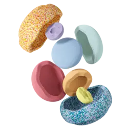 Stapelstein | Summer Rainbow Set Pastel pierres empilees 8 pièces