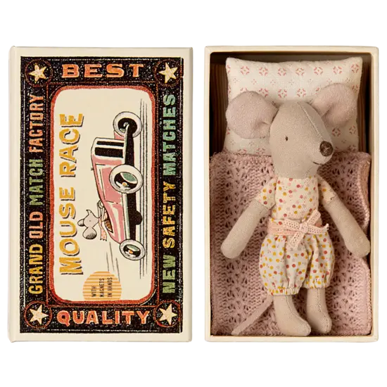 Maileg Maileg | Petite sœur souris dans une boîte d'allumettes