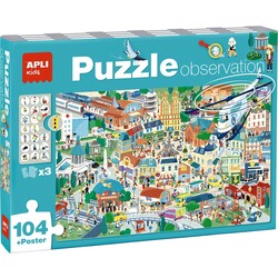 APLI | Observation de la ville du puzzle 104 Pièces
