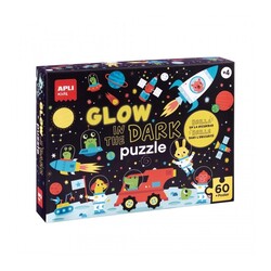 APLI | Puzzle de l'espace phosphorescent + poster 60 pièces
