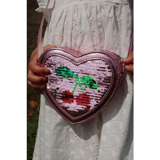 Konges Slojd Konges Slojd | Tut Heart Sequin Bag Rose